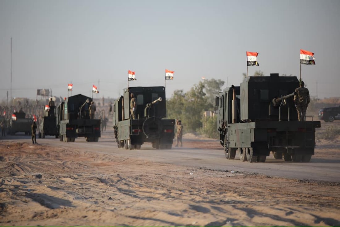 صور: فرقة العباس تستعرض “الجاهزية القتالية” بمشاركة طائرات الهليكوبتر