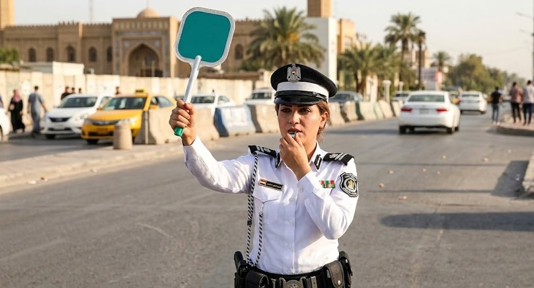 المرور تمنع سير الشاحنات الكبيرة على سريع محمد القاسم بسبب أضرار حريق النهضة