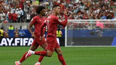 كريستيانو رونالدو أول لاعب يسجل في 6 نسخ من كأس العالم