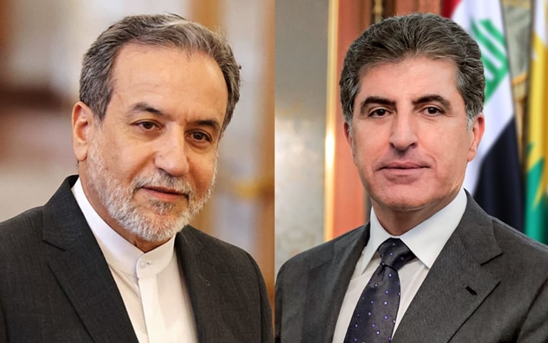 بارزاني وعراقجي: تحركات مشتركة لحماية الحدود ومنع التصعيد