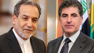 بارزاني وعراقجي: تحركات مشتركة لحماية الحدود ومنع التصعيد