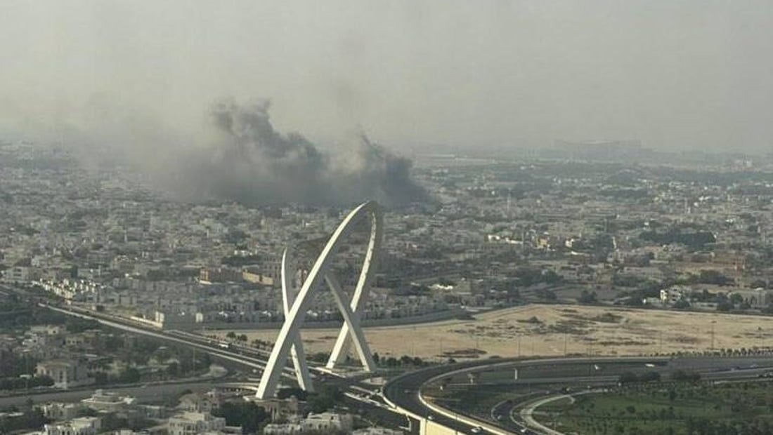 المشاهد الأولى من انفجار العاصمة القطرية الدوحة