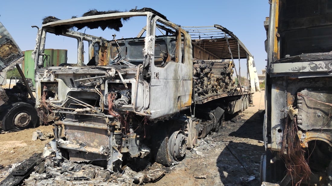 Two arrested after fire destroys three trucks in Kalar