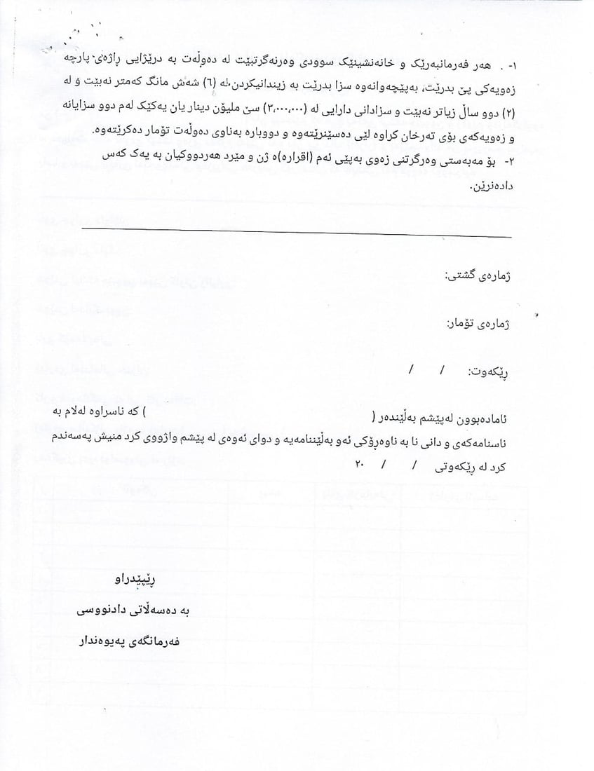 ئاگاداربە چۆن فۆرمی دابه‌شكردنی زه‌وی پڕ دەكەیتەوە