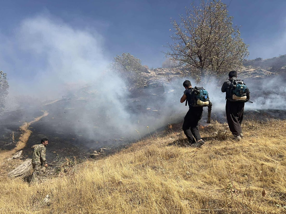ئاگر بەرۆکی شارباژێر بەرنادات و نزیکەی 1400 دۆنم زەوی سووتاند