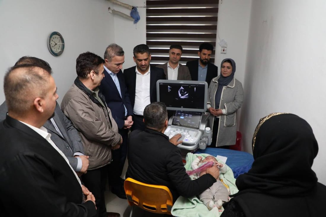 ئامێرێکی پێشکەوتووی ئیکۆی دڵی منداڵان بۆ نەخۆشخانەی رانیە دابینکرا