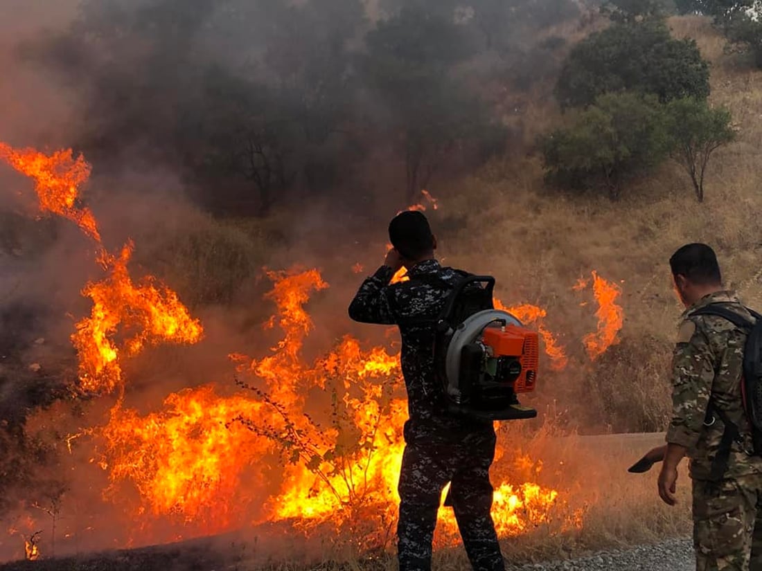 کەسێک بە تۆمەتی ئاگرەکەی ماوەت دەستگیر کرا