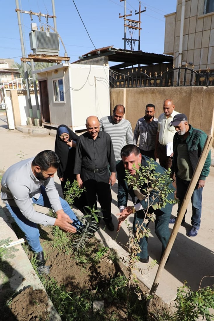 صور: الديوانية تباشر بالتشجير ضمن حملة “زراعة 5 مليون شجرة ونخلة في البلاد”