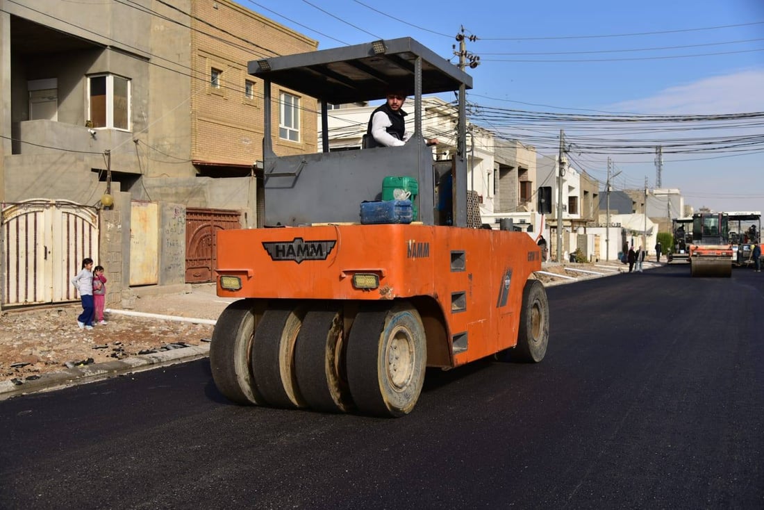 17 هەزار مەتر دووجای گوندێک كۆنكریت و قیر كرا
