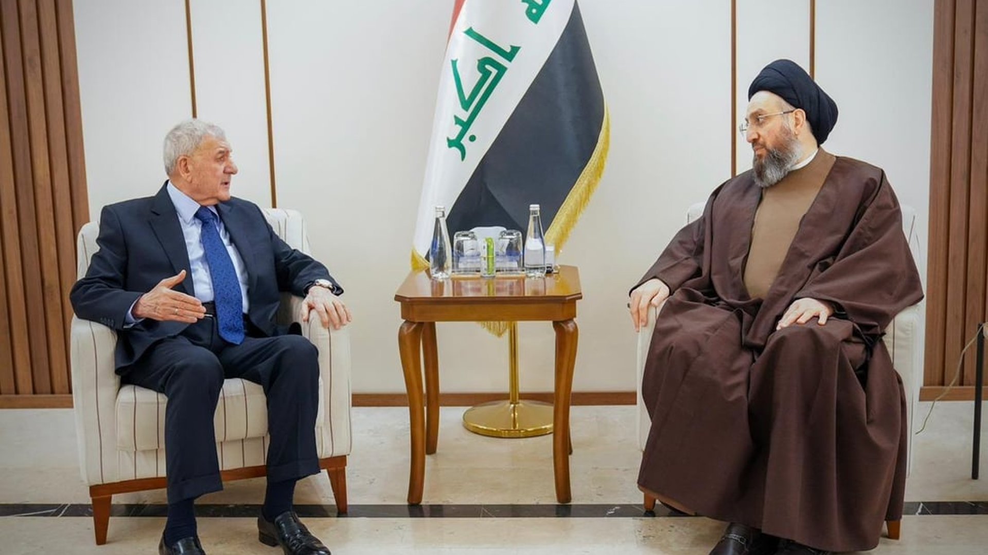 President Rashid, Ammar al-Hakim discuss post-election talks