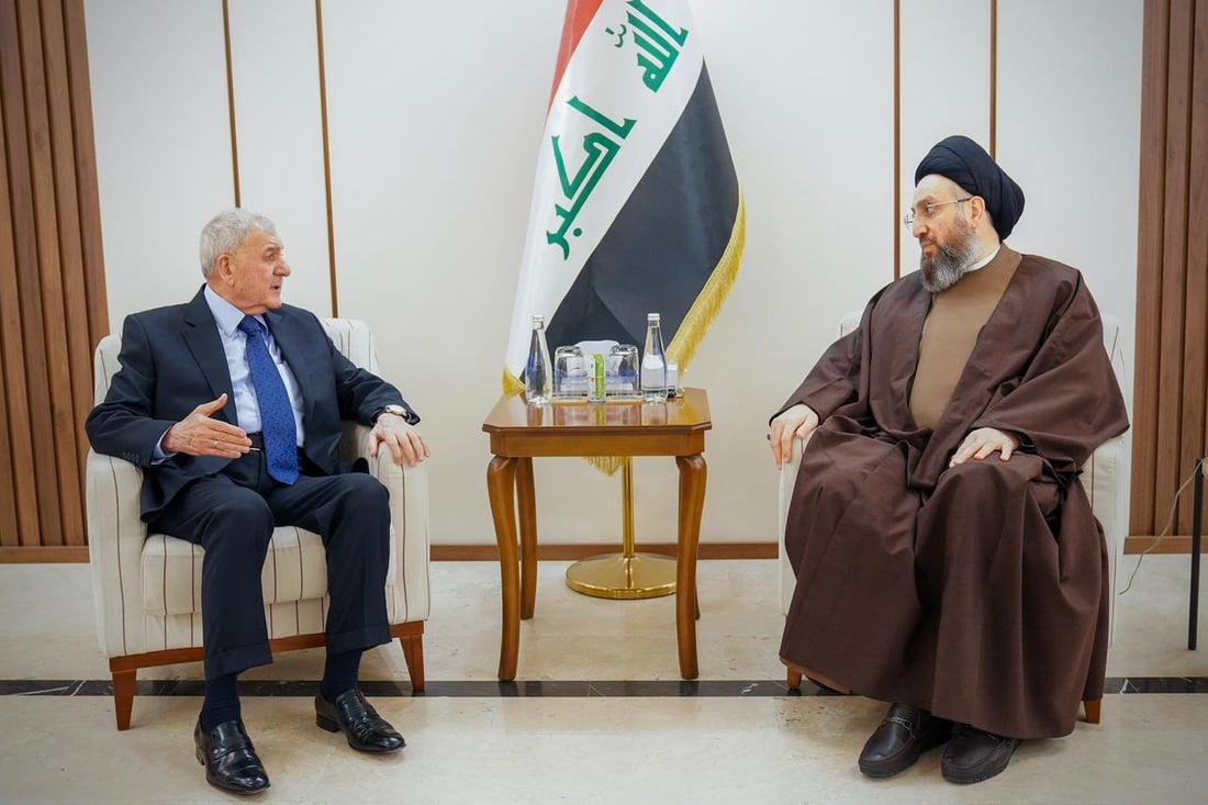 President Rashid, Ammar al-Hakim discuss post-election talks