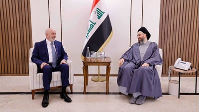 الحكيم لوفد اليكتي: اتفاق الكرد يسهل المهمة على باقي الكتل السياسية