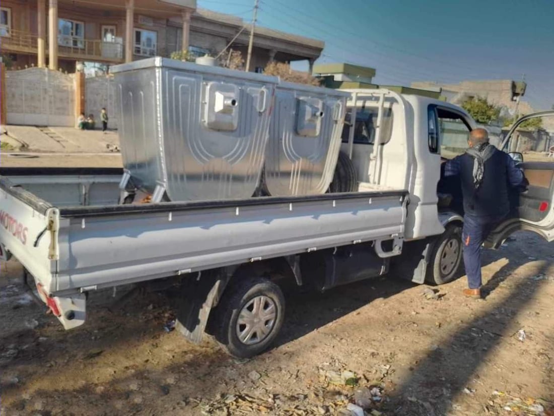 250 حاویەی گەورە بۆ شوێنە گەشتیەکانی خورماتوو دانرا