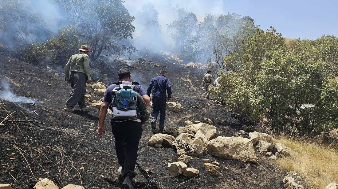 بەم بەرەبەیانە چەند ئاگریك لە سنووری سلێمانی کەوتنەوە