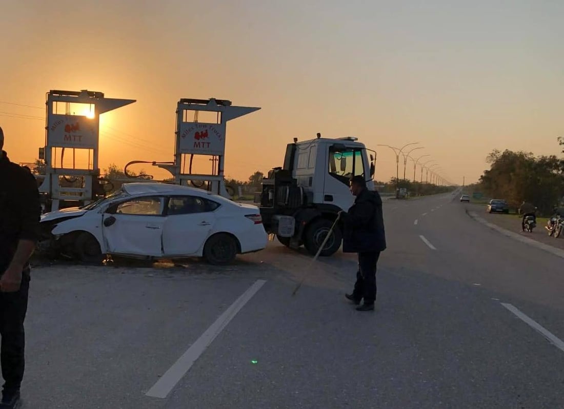دوو ئۆتۆمبێل وەرگەڕان و پێنج کەس برینداربوون
