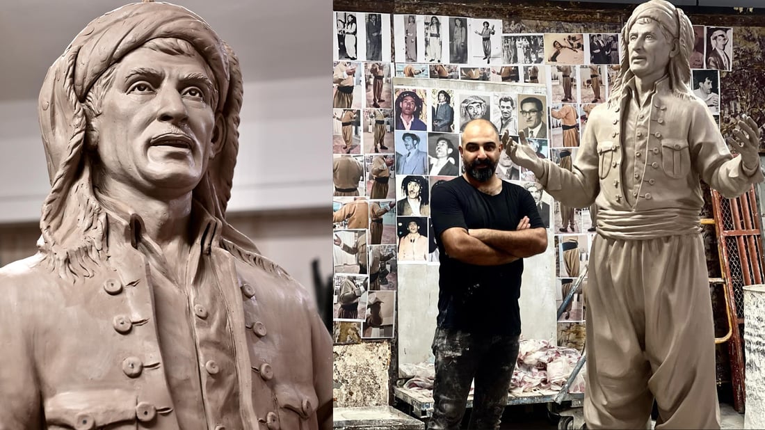 Sulaymaniyah sculptor creates statue to honor Kurdish music icon Hasan Zirak