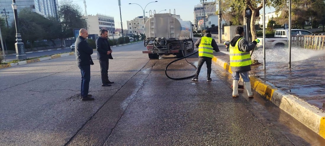 تا ئێوە لەخەو هەستان ژینگەپارێزان شەقامەکانی پایتەختیان پوخت و خاوێن کردەوە