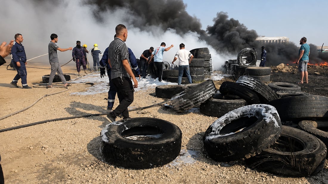 ئاگر لە پوش و پاوان کەوتەوە و دوکانێکی پەنچەرچی بەخۆیەوە سووتاند