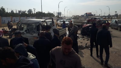3 قتلى بحادث اصطدام مع شاحنة “سبيس” أمام كلية المستقبل في بابل (صور)