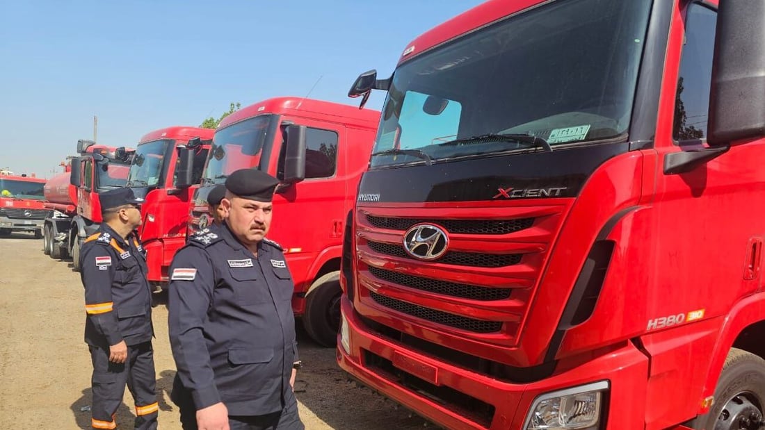 البصرة ستخمد حرائقها بسيارات “أكسنت” حديثة استلمتها من الداخلية (صور)