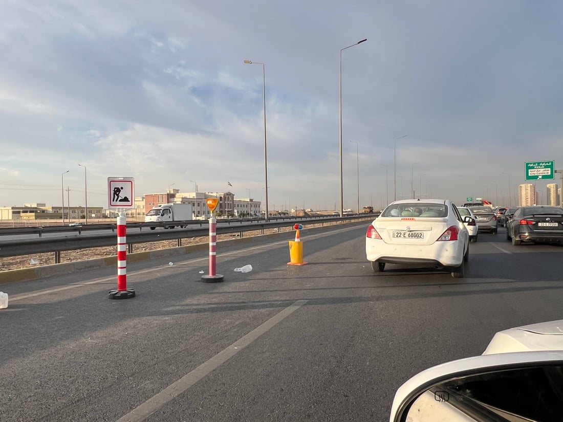 بەشێكی شەقامی 120 مەتری كاری لێدەكرێ و داخراوە