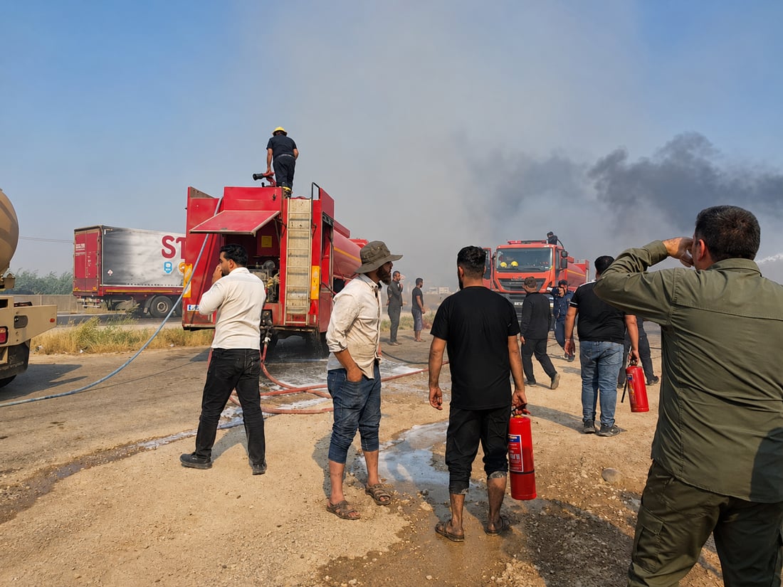 ئاگر لە پوش و پاوان کەوتەوە و دوکانێکی پەنچەرچی بەخۆیەوە سووتاند