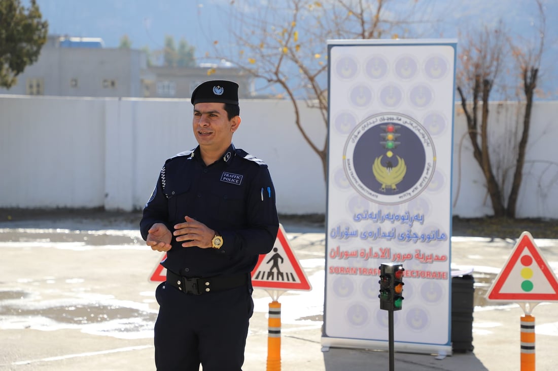 هاتوچۆی سۆران منداڵان فێری هێماکانی هاتوچۆ دەکات