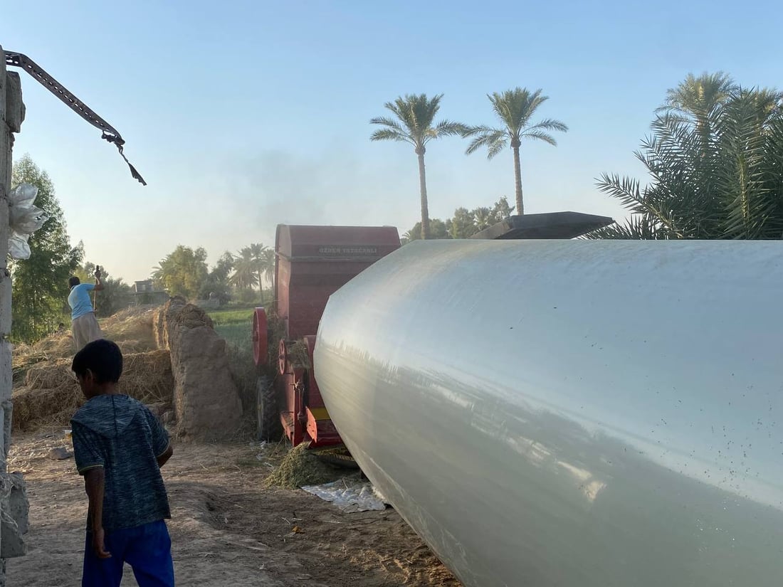 صور من مزارع أبو غريب.. اعتماد أكبر على المكائن وزيادة في البرسيم والذرة