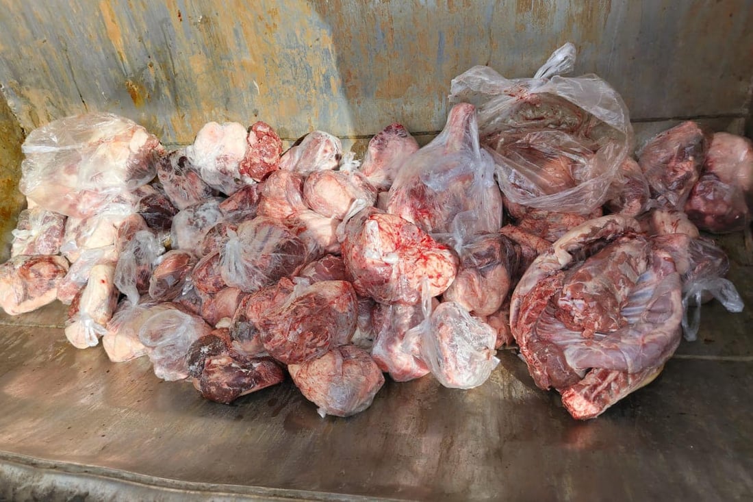 نزیکەی نۆ تۆن کاڵەک و 65 کیلۆ گۆشتی خراپبوو دەستیان بەسەرداگیرا