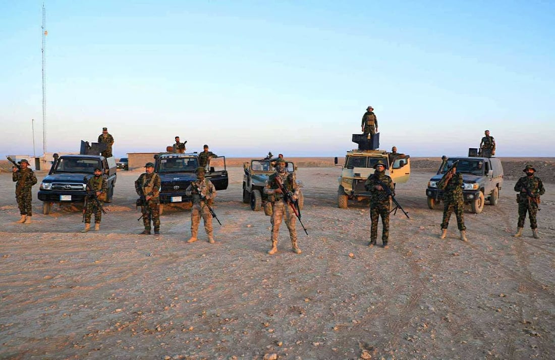 صور: الحشد يعزز انتشاره على الحدود مع سوريا