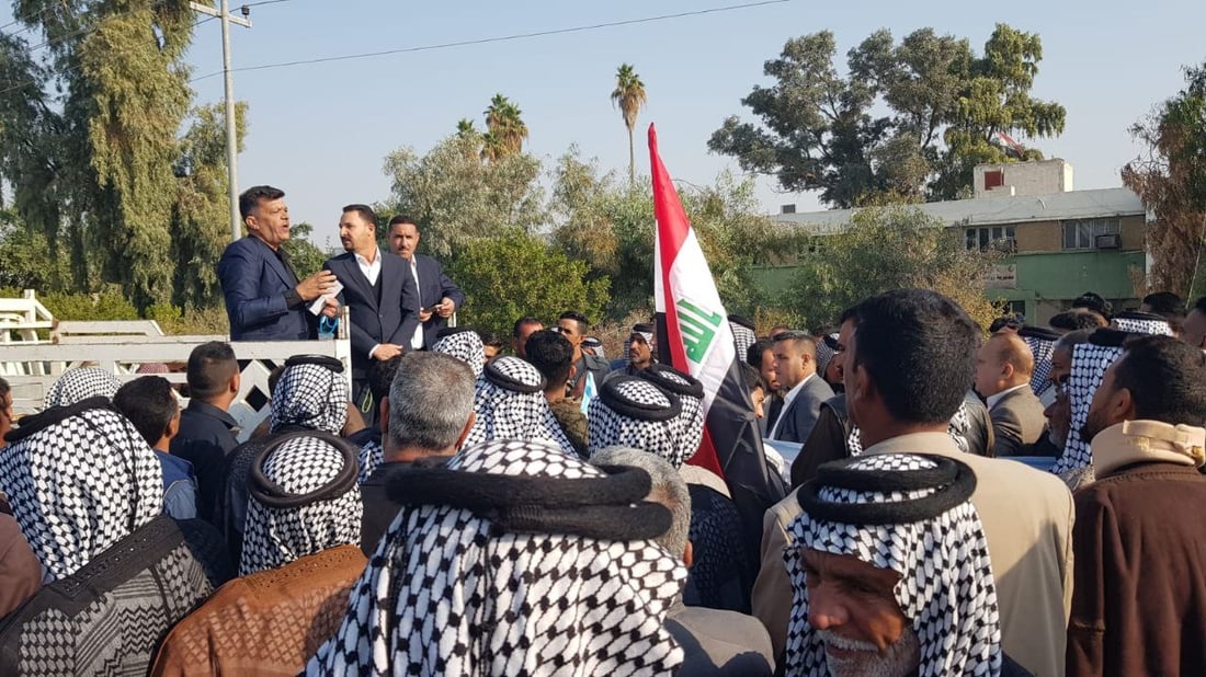 تظاهرة لمزارعي كوثا: جددوا العقود ولا تعيدوا الأراضي للمشمولين بالاجتثاث (صور)