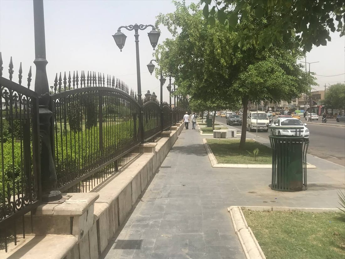 صور تهدئ الأعصاب: أشجار وثيل طبيعي لتزيين متنزهات البياع غربي بغداد