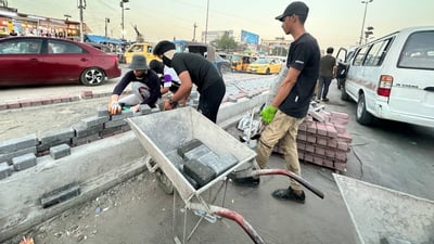 صور: تطوير شارع جديد وحيوي في مدينة الصدر.. سيكون نموذجياً مثل “الجوادر”