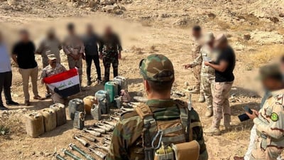 صور لنفق داعشي بطول 30 متراً عثرت عليه الاستخبارات في محلبية نينوى