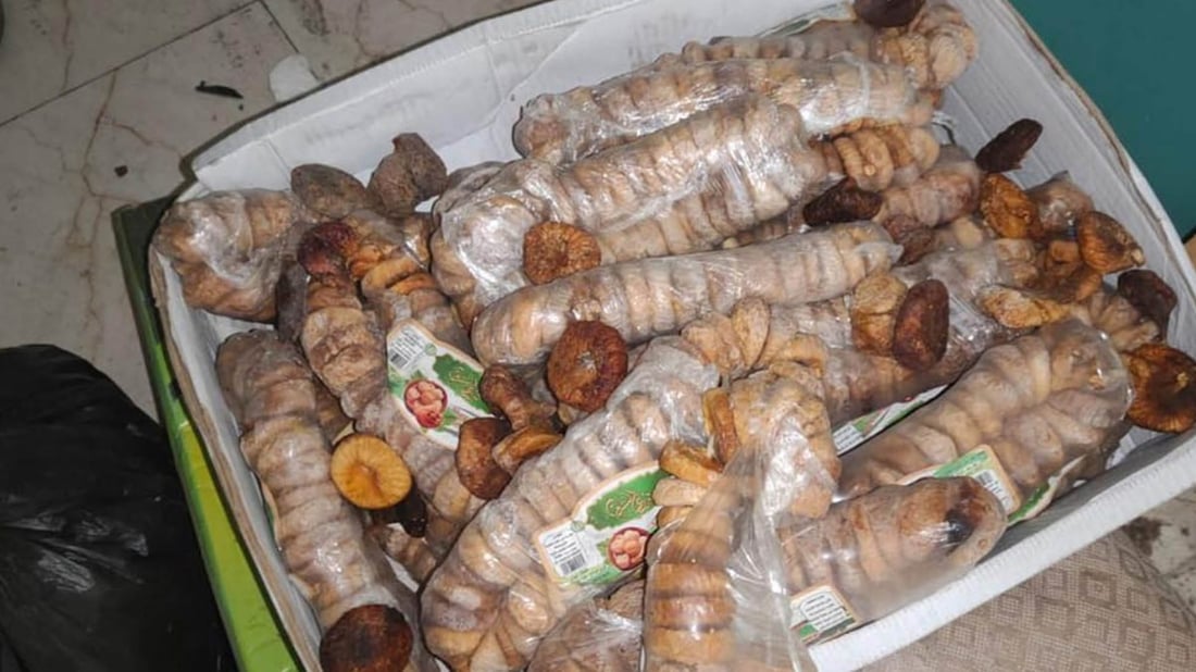 لە گەڕەکێکی هەولێر دەستبەسەر 10 تۆن هەنجیری وشکراوە داگیرا