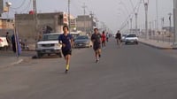 (فيديو من البصرة) انطلق من شارع المهندس.. 400 شاب في ماراث...