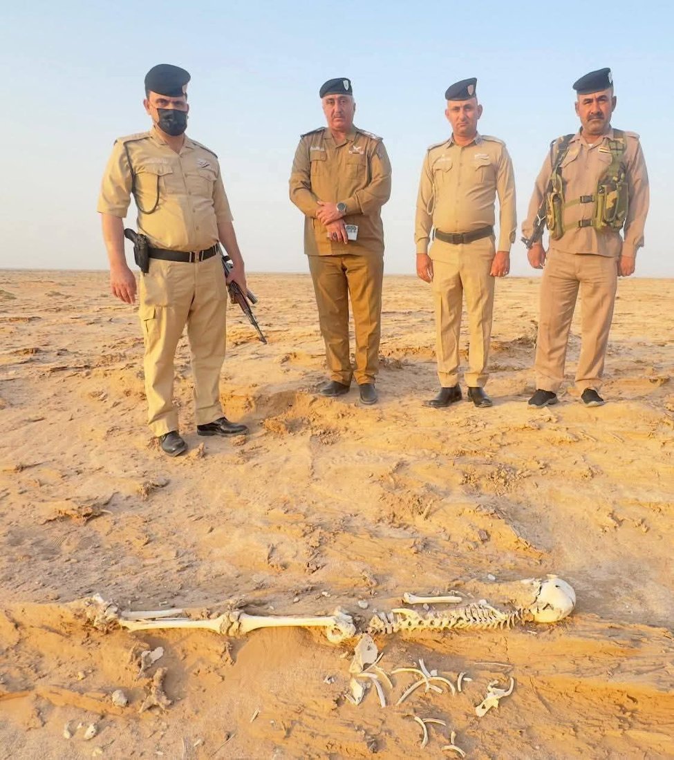 صور: العثور على هياكل عظمية بشرية قرب تل گيطان الأثري في ميسان