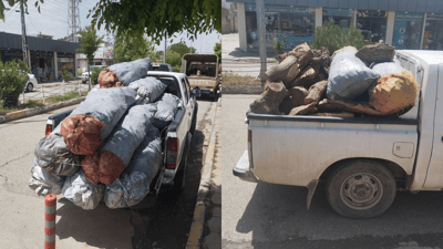 دوو پیکاب دار و خەڵوز دەستیان بەسەرداگیرا