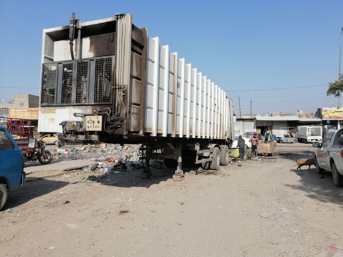 بلدية الحلة عن حاوية نفايات السوق العملاقة: مضطرون لإبقائها