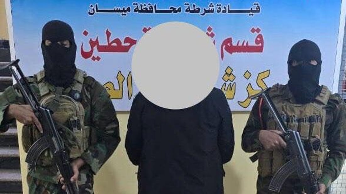 حادثة القتل في قطاع 15 شعبان.. شرطة العمارة تعتقل متهماً مع سلاحه