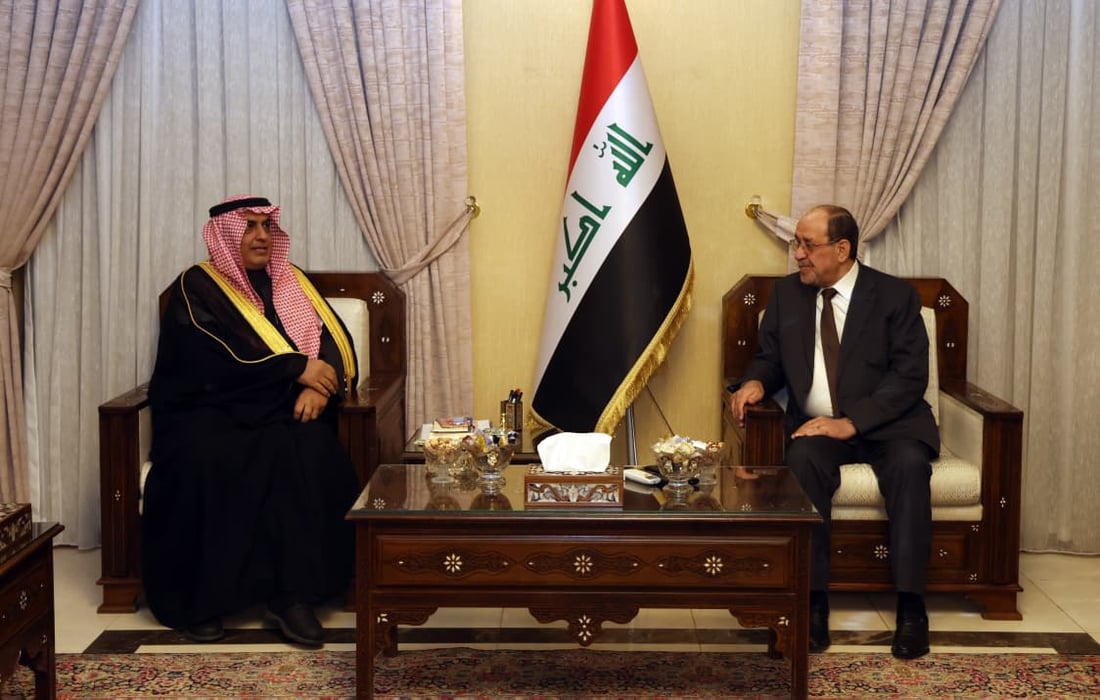 المالكي وسفير السعودية يبحثان توسيع التعاون بين بغداد والرياض