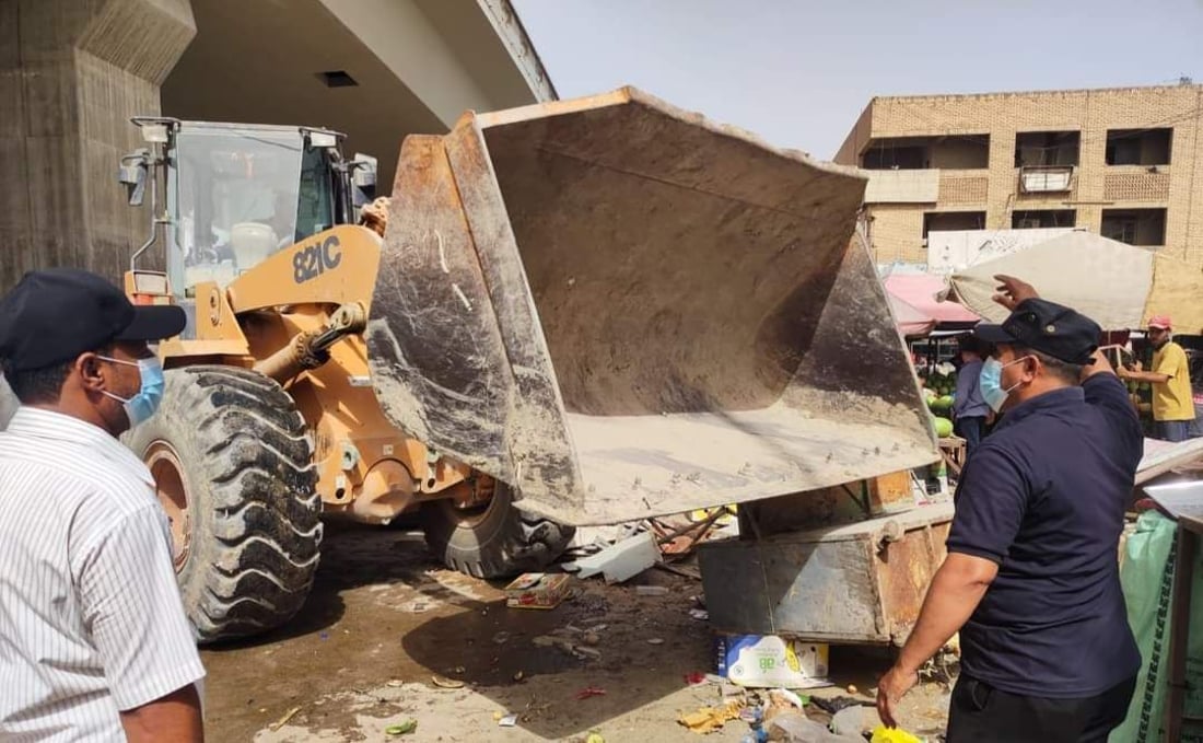 بلا تفاهم.. صور لـ”شفل” السماوة وهو يدمّر كل شيء في طريقه بعد نهاية المهلة