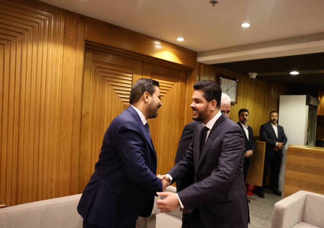 الزيدي وليث الخزعلي والعيداني مع مرشح العصائب.. صور من البرلمان قبل جلسة التصويت