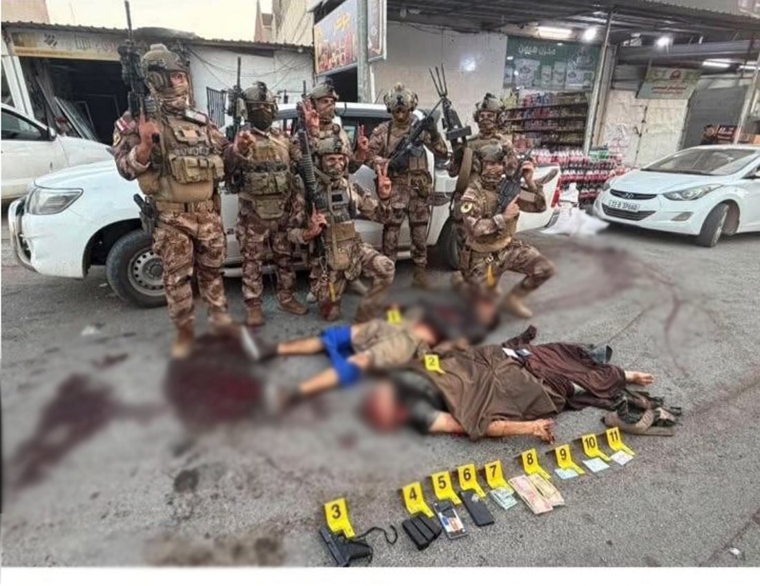 صور من مكان الحادث: مكافحة الإرهاب اشتبك مع دواعش داخل سوبرماركت في آلتون كوبري