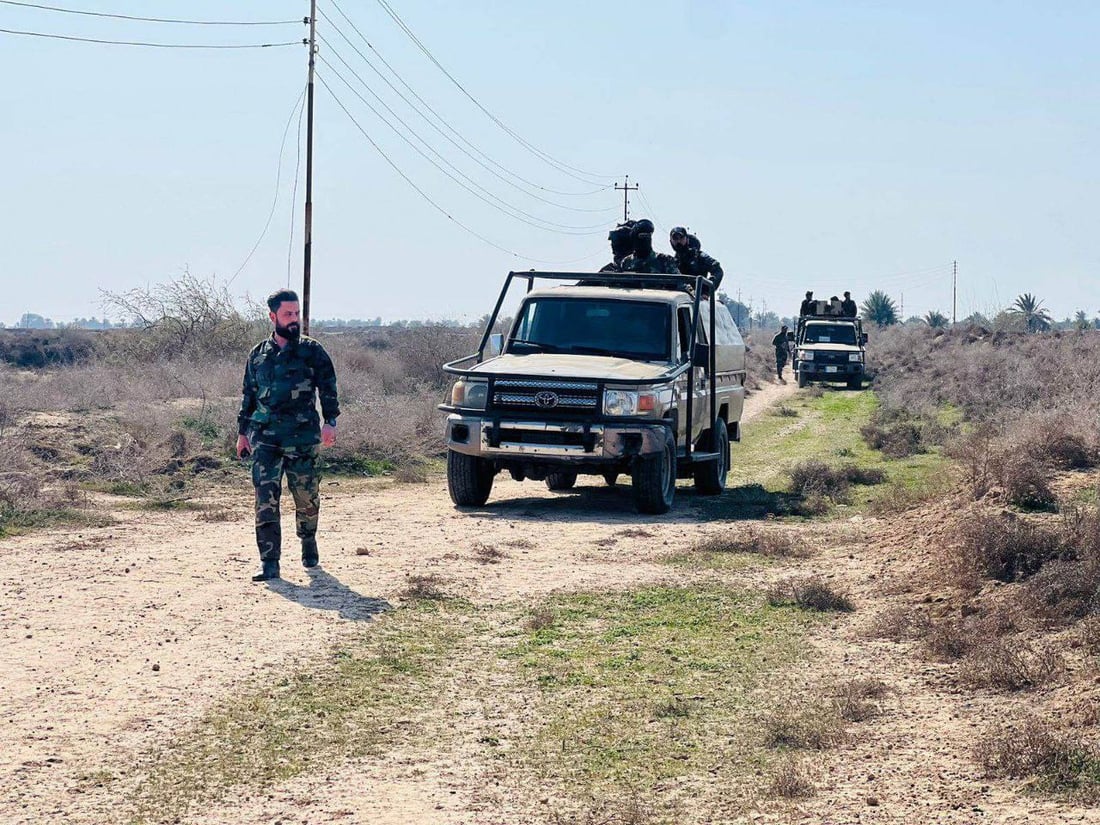 صور: دهم وتفتيش وتمشيط.. الحشد ينفذ عملية أمنية في الطارمية