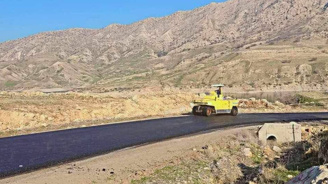 تەواوکردنی رێگای گوندەکانی شەمێران لە قۆناغی کۆتایین