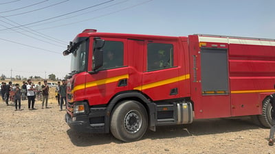 ئاگرەکەی پاڵاوگەی کۆچەر لە ناحیەی شەمامک کۆنتڕۆڵ کرا