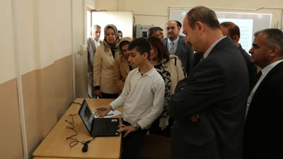 بۆ یەکەمجار کتێبخانەی ئەلیکترۆنی لە خوێندنگەیەکی سلێمانی کرایەوە