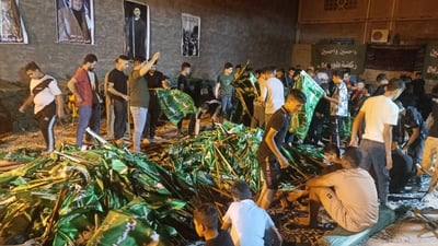 فيديو: 60 ألف راية حسينية تنتظر زوار كربلاء في الهندية لأداء “ركضة طويريج”