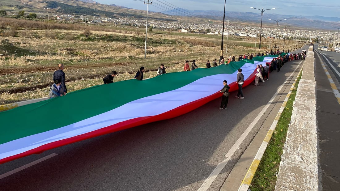 Kurdistan Region marks Flag Day with ceremonies, giant flags